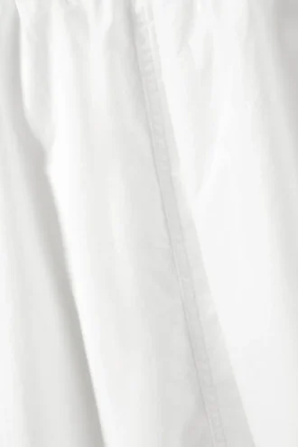 Cotton Poplin Midi Skirt – White Cotton Poplin Midi Skirt – White