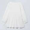 Cotton Poplin Tie-Detail Mini Dress – White Cotton Poplin Tie-Detail Mini Dress – White