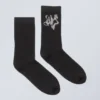 Cotton Rhinestone Socks – Black Cotton Rhinestone Socks – Black