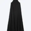 Cowl Neck A-Line Dress – Black Cowl Neck A-Line Dress – Black