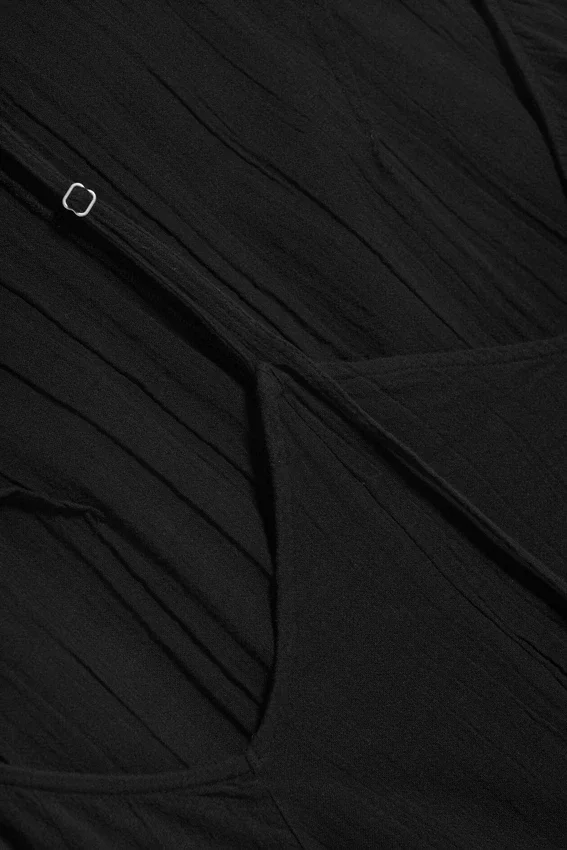 Cowl Neck A-Line Dress – Black Cowl Neck A-Line Dress – Black