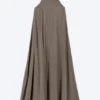 Cowl Neck A-Line Dress – Dark Mole Cowl Neck A-Line Dress – Dark Mole