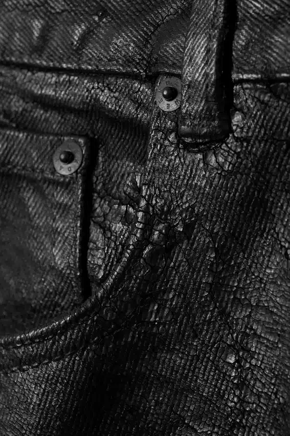 Cracked Loose Fit Barrel Leg Jeans – Black Cracked Loose Fit Barrel Leg Jeans – Black