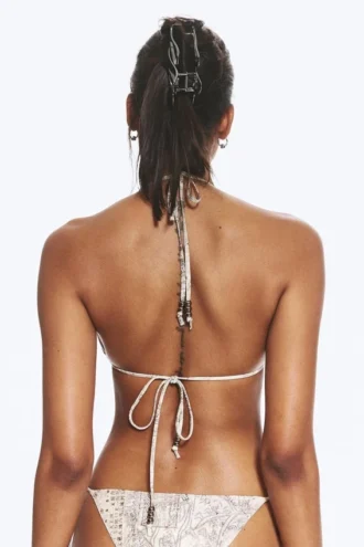 Creature Triangle Bikini Top – Dusty Light Mole