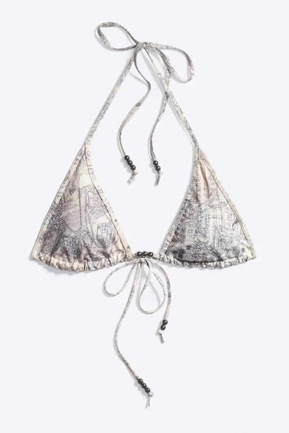 Creature Triangle Bikini Top – Dusty Light Mole Creature Triangle Bikini Top – Dusty Light Mole