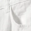 Crinkle Low Waist Loose Fit Trousers – White Crinkle Low Waist Loose Fit Trousers – White