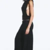 Crinkled Cotton Trousers – Black Crinkled Cotton Trousers – Black