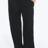 Crinkled Cotton Trousers – Black Crinkled Cotton Trousers – Black
