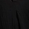 Crinkled Cotton Trousers – Black Crinkled Cotton Trousers – Black