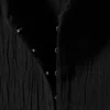 Crinkled Long-Sleeved Mini Dress – Black Crinkled Long-Sleeved Mini Dress – Black