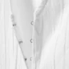 Crinkled Long-Sleeved Mini Dress – White Crinkled Long-Sleeved Mini Dress – White