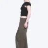 Crinkled Low-Rise Wide-Leg Trousers – Dark Brown Crinkled Low-Rise Wide-Leg Trousers – Dark Brown
