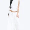 Crinkled Maxi Skirt – Dusty White Crinkled Maxi Skirt – Dusty White