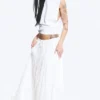 Crinkled Maxi Skirt – Dusty White Crinkled Maxi Skirt – Dusty White