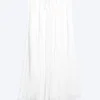 Crinkled Maxi Skirt – Dusty White Crinkled Maxi Skirt – Dusty White