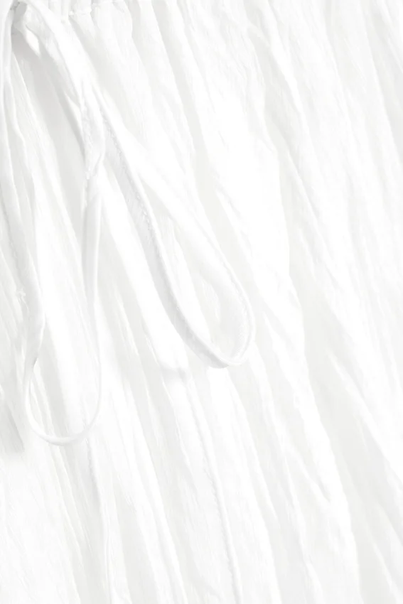 Crinkled Maxi Skirt – Dusty White Crinkled Maxi Skirt – Dusty White