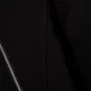Cropped Asymmetric Zip Hoodie – Black