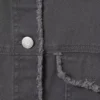 Cropped Boxy Twill Jacket – Dark Grey Cropped Boxy Twill Jacket – Dark Grey