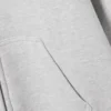 Cropped Boxy Zip Hoodie – Grey Melange