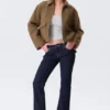 Cropped Boxy Zip Jacket – Soft Brown Cropped Boxy Zip Jacket – Soft Brown