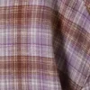 Cropped Checked Flannel Shirt – Purple Check Cropped Checked Flannel Shirt – Purple Check