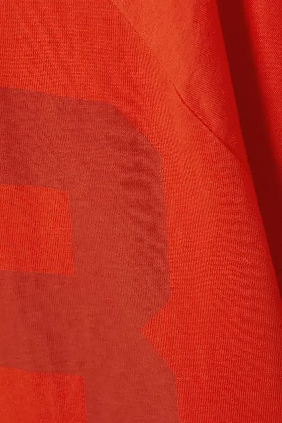 Cropped Long-Sleeved T-Shirt – Bright Orange – 08 Cropped Long-Sleeved T-Shirt – Bright Orange – 08
