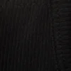 Cropped Ribbed Tank Top – Black