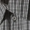 Cropped Short Sleeve Shirt – Black & White Check Cropped Short Sleeve Shirt – Black & White Check