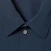 Cropped Short Sleeve Shirt – Dark Blue Cropped Short Sleeve Shirt – Dark Blue