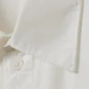 Cropped Short Sleeve Shirt – White Cropped Short Sleeve Shirt – White