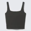 Cropped Sports Top – Dark Grey Cropped Sports Top – Dark Grey