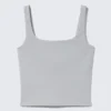 Cropped Sports Top – Light Dusty Grey Cropped Sports Top – Light Dusty Grey