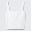 Cropped Sports Top – White Cropped Sports Top – White