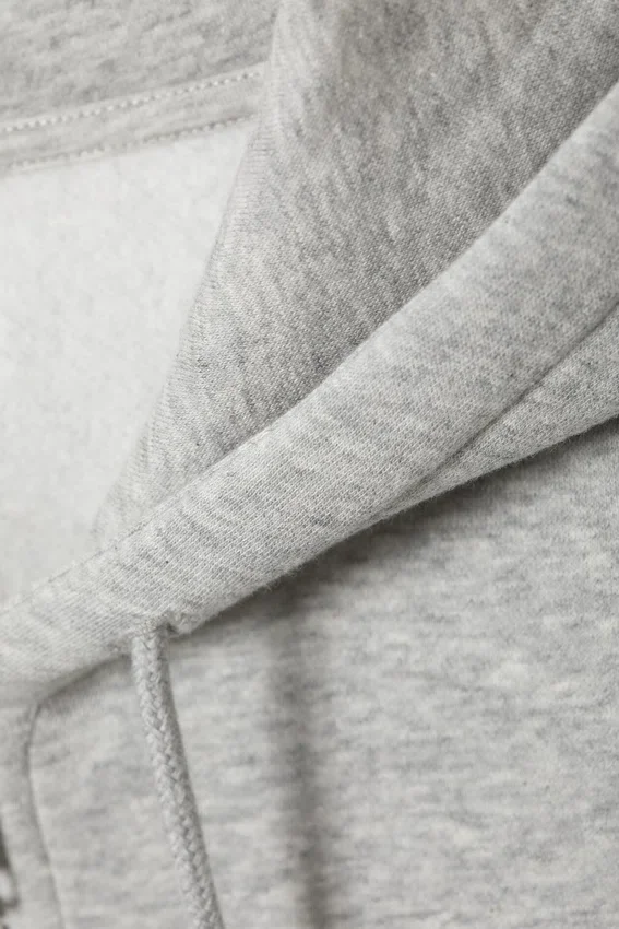 Cropped Zip Hoodie – Washed Light Grey Cropped Zip Hoodie – Washed Light Grey