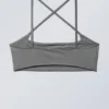 Cross Front Bikini Top – Grey Shimmer Cross Front Bikini Top – Grey Shimmer