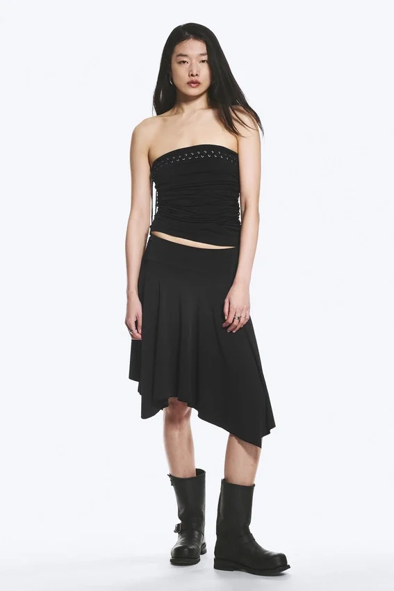 Cross Tie Tube Top – Black Cross Tie Tube Top – Black