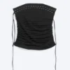 Cross Tie Tube Top – Black Cross Tie Tube Top – Black