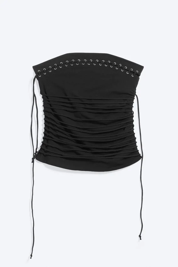 Cross Tie Tube Top – Black Cross Tie Tube Top – Black
