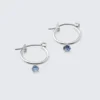 Crush Hoop Earrings – Silver – Turquoise Crush Hoop Earrings – Silver – Turquoise