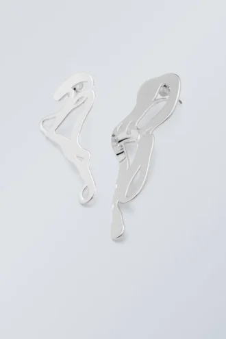 Curl Earrings – Silver Curl Earrings – Silver