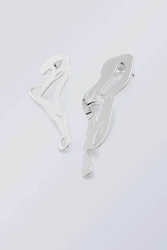 Curl Earrings – Silver Curl Earrings – Silver