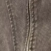 Curved Zip Sleeveless Top – Dark Grey