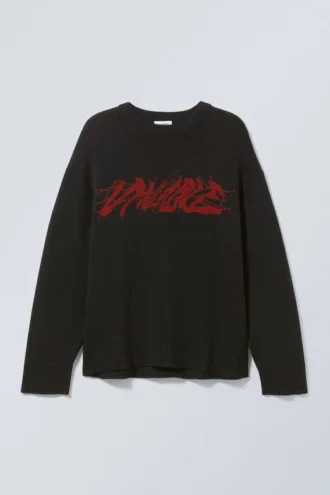 Cypher Graphic Knit Sweater – Invisible