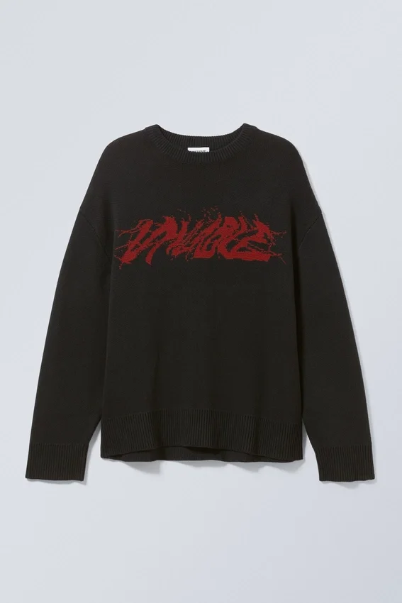 Cypher Graphic Knit Sweater – Invisible Cypher Graphic Knit Sweater – Invisible