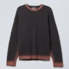 Cypher Graphic Knit Sweater – Plum/Coral