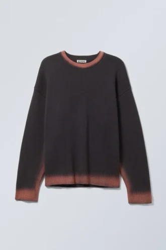Cypher Graphic Knit Sweater – Plum/Coral
