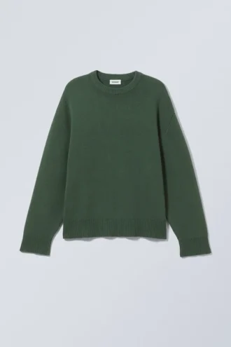 Cypher Oversized Sweater – Dark Green