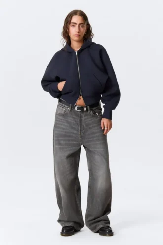 Danni Scuba Hoodie – Dark Blue