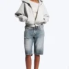 Danni Scuba Zip Hoodie – Grey Melange Danni Scuba Zip Hoodie – Grey Melange