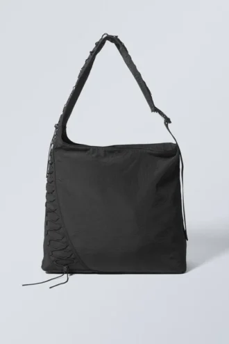 Dawa Drawstring Shoulder Bag – Black Dawa Drawstring Shoulder Bag – Black